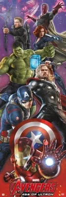 Produktbild von Erik Editores Marvel Avengers Age Of Ultron Türposter    One Size