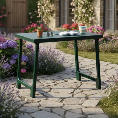 Immagine prodotto di Beechwood - Tavolo da Esterno, 81x56x63h cm Verde, 6 Posti  Italy