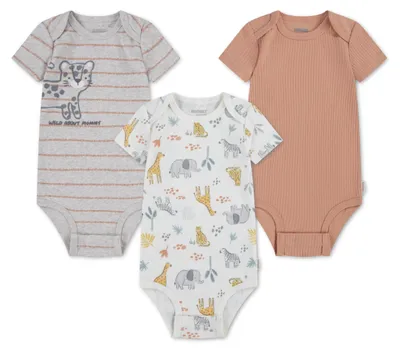 Zdjęcie produktu dla HUGGIES, body (3 sztuki) dla chłopców, kolor beżowy