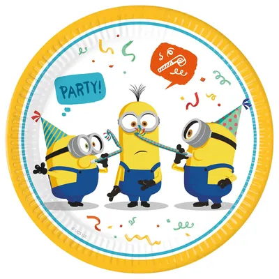 Obrázek produktu pro Párty talíře MIMONI - Minions - 23 cm - 8 ks