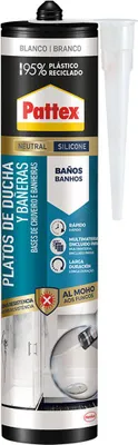 Obrázok produktu pre Silikónový Pattex biely 280 ml Kúpeľňa