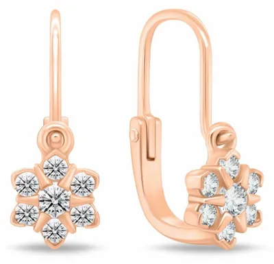 Produktbild von Dazzling Girl' s vergoldete Ohrringe EA188R