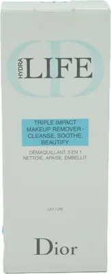 Produktbild von Dior Hydra Life, Makeup Reinigungslotion, Frauen, Weichmachend, Beruhigend, 125 ml, Flasche, AQUA (WATER) ● BUTYLENE GLYCOL ● POLOXAMER 184 ● PHENOXYETHANOL ● SODIUM TRIDECETH SULFATE...