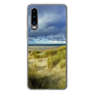 Produktbild von MuchoWow® Handyhülle Schutzhülle Hülle für Huawei P30 Nordsee - Vlieland - Dünen Silikon Softcase Handy Hülle - Kartenbesitzer