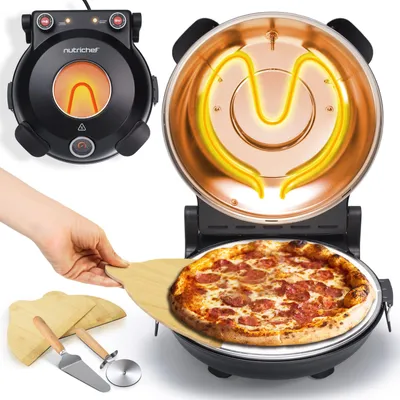 Immagine prodotto di Forno per pizza - Forno elettrico - Macchina per pizza - Forno per la cottura della pizza - Forno compatto e mini - Temperatura fino a 425°C