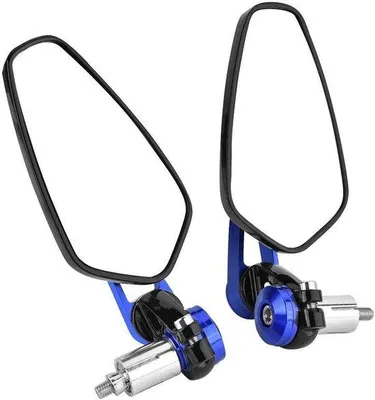Productafbeelding van Aluminium achterspiegel voor motorfiets, 22 mm, blauw