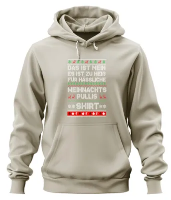 Obrázok produktu pre Škaredý vianočný sveter Vianočný outfit - Christmas Xmas Christmas Uni mikina s kapucňou, Nature, M