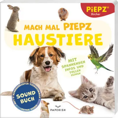 Obrázok produktu pre Haustiere Kinderbuch mit 7 Tierstimmen und Lautstärkeregelung