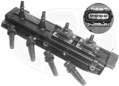 Produktbild von ERA 880086A Zündspule passend für PEUGEOT 306 Schrägheck (7A, 7C, N3, N5) 306 Cabriolet (7D, N3, N5) 406 (8B) 406 Coupe (8C) für CITROËN XSARA (N1)