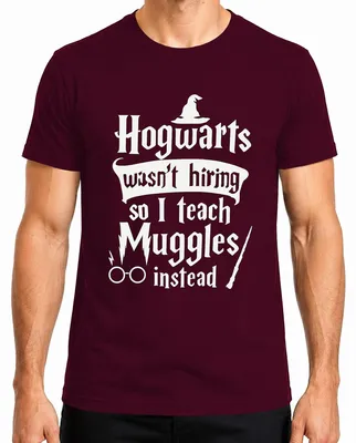 Obrázok produktu pre Bradavice nenajímali učiteľa čarodejníkov Muggle Halloween Kostým Pánske tričko, bordová, XXL