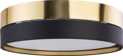 Zdjęcie produktu dla Plafon okrągły HILTON biało-czarno-złoty 4xE27x15W metal wym:16,5x60x60cm IP20 TK-Lighting