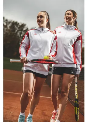 Produktbild von Erima Celebrate 125 Trainingsjacke mit Kapuze Weiß/Rot - 42