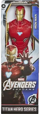 Image de Figurine articulée : iron man 30 cm - avengers héros titan - marvel endgame - hasbro - f2247