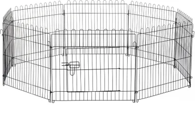 Produktbild von PawHut Welpenauslauf Welpenzaun Laufstall Freilaufgehege Welpengitter 5 Maßen (Maße: 71x61cm)