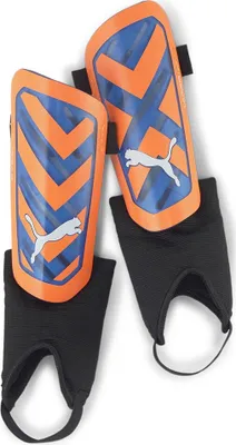 Produktbild von Puma ULTRA Flex Ankle Fußball Schienbeinschoner Unisex orange blau schwarz Gr M