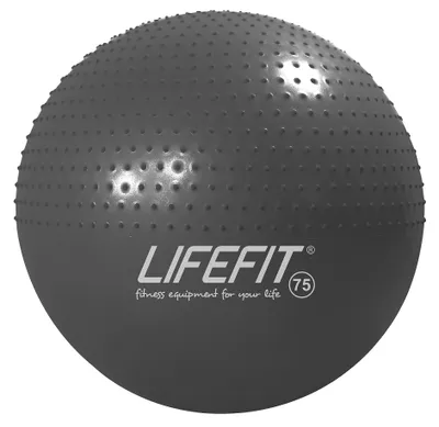 Zdjęcie produktu dla Piłka do masażu Lifefit 75 cm, ciemnoszara