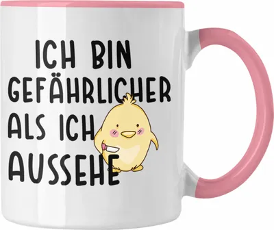 Produktbild von Trendation - Lustige Tasse Kollege Kollegin Geschenk Lustiger Spruch Kaffeetasse Sprüche Sarkasmus Tassen mit Sprüchen (Rosa)