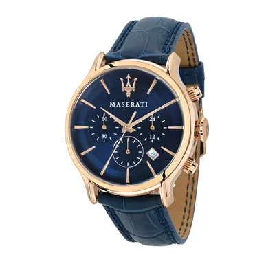 A Maserati watch on a white background.