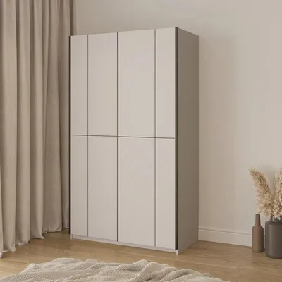 Produktbild von Kleiderschrank 120 cm DEVORAH mit Schiebetüren - Kaschmir