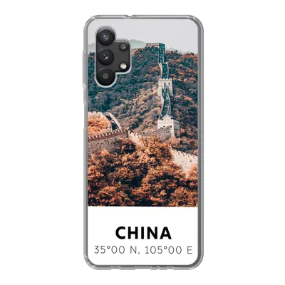 Produktbild von MuchoWow® Handyhülle Schutzhülle Hülle für Samsung Galaxy A32 5G China - Große Mauer - Herbst - Asien Silikon Softcase Handy Hülle - Softcase