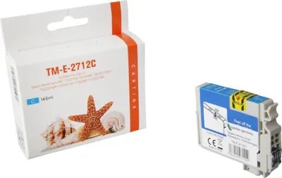 Produktbild von cyan Tinte/Tintenpatrone 4.2-C13T27124010 kompatibel mit Epson C13T27124010 [ T2712 ]  Seiten: 1.100