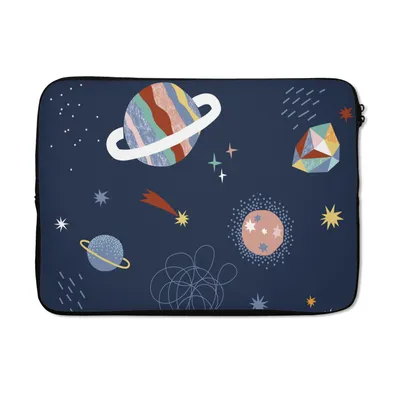 Produktbild von MuchoWow® Laptop Hülle 14 ZollKinderzimmer - Weltraum - Planeten Laptoptasche - Laptoptasche - Stoßsicher - Schutzhaube