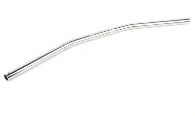 Zdjęcie produktu dla Kierownica do motocykla, 71 cm - Kierownica zakrzywiona - Średnica 7/8 cala (22 mm) - Czarna/Srebrna - Amortyzująca - Łatwa w montażu - Kierownica motocyklowa