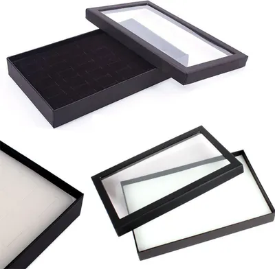 Produktbild von Transparente 36 Slots Ring Displayhalter Ohrring Schmuck Aufbewahrungsbox Organizer