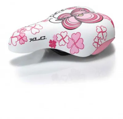 Produktbild von XLC SA-C02 Kinder-Sattel, 180x145 mm, mit Dekor, ca. 303 g, pink/weiß