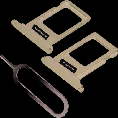 Produktbild von iPHONE XR SIM KARTEN HALTER TRAY ADAPTER FACH STECKER SLOT CARD NADEL SCHWARZ