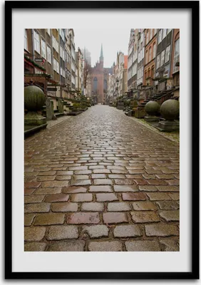 Produktbild von Bild - Bilderrahmen - 50 cm x 70 cm - MDF - Rahmen - Wandkunst Gdansk Polen