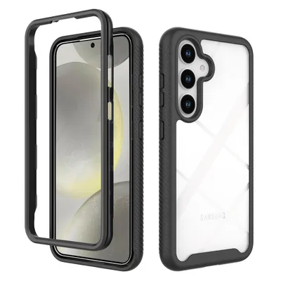 Obrázek produktu pro Pouzdro pro Samsung Galaxy S25 FE, Hybrid Průhledné Zadní Kryt, Robustní TPU Nárazník, Nárazuvzdorné Pouzdro černé