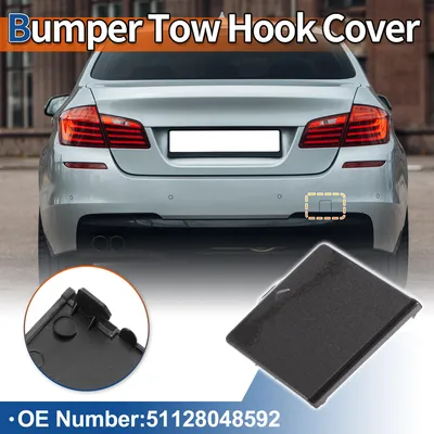 Image de Couverture De Crochet De Remorquage De Pare-Chocs De Voiture Arriššre Droit En Gris FoncšŠ Pour Bmw SšŠrie 5 F10 F11 M-Sport 2010-2016 No.51128048592 - Pack De 1