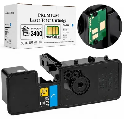 Produktbild von Ersatztoner für Kyocera TK-5440 Cyan mit Chip, 2400 Seiten, MA2100, PA2100