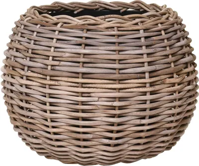 Immagine prodotto di Cesto decorativo PALLA in rattan naturale 45x34 cm