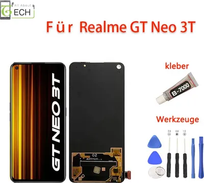 Produktbild von Für Oppo Realme GT Neo 3T LCD Display (OLED) Bildschirm + Werkzeuge Kleber