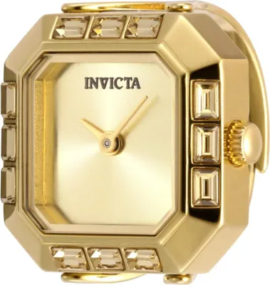 Produktbild von Invicta Mini 49585 Damenarmbanduhr - Quarzwerk - Edelstahl mit goldenem Zifferblatt - 21 mm