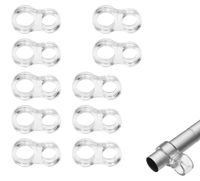 Image de Butées de porte, lot de 10 protections transparentes pour poignées de porte avec ouvertures de Ø 15 mm et Ø 18 mm, protection pour poignées de porte, protection pour poignées de porte, protection pour poignées de porte et butées de porte, poignée de porte pour protection murale