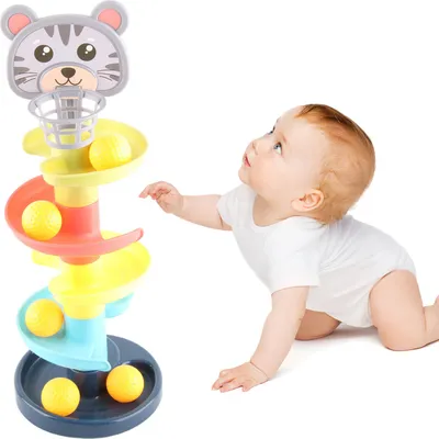 Immagine prodotto di Palle torre giocattolo educativo sviluppo mano presa palla bambini caduta