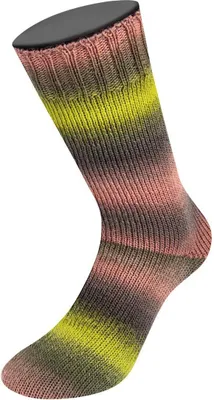 Produktbild von Lana Grossa - Meilenweit 100g Color Mix Soft 8063 dunkelgrün laubgrün waldgrün moosgrün graugrün hellgrün