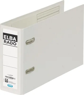 Produktbild von Elba Lever Arch File Rado Plast, 75 mm, for A5 Landscape, PVC White, 7,5 cm, 18 cm, Weiß, 5 Stück