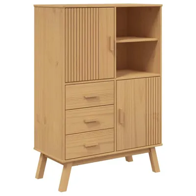 Immagine prodotto di Credenza OLDEN Marrone 85x43x125 cm in Legno Massello di Pino