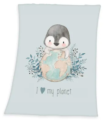 Produktbild von Pinguin Microfaserflausch-Decke / 75x100 cm