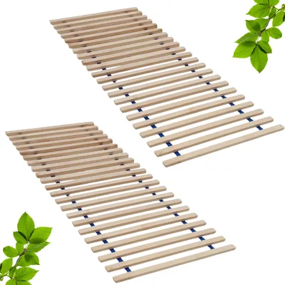 Produktbild von INNOVAHOME Premium Rollrost 160x200 - Zweiteiliger Buchenholz Lattenrost
