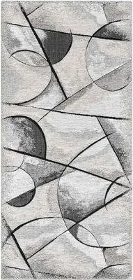 Zdjęcie produktu dla Dywan welurowy antypoślizgowy UNIVERSO 55X240 cm SZARY | GalleriaFarah1970