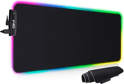 Produktbild von Mauspad Gaming XXL Mousepad RGB GIM, 800 x 300 x 5mm Groß mit 14 Beleuchtungsmodi Beleuchtung mit einem USB-Schnittstelle, RGB-Beleuchtung verbessert das Spielerlebnis|