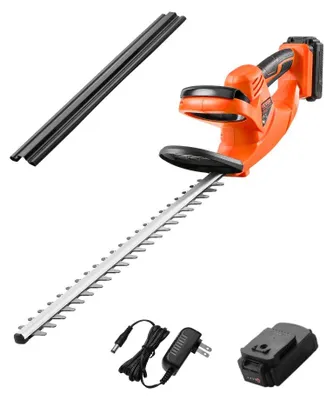 Image de Taille-haie électrique sans fil - 20 V, batterie 2 Ah - Lame double face de 51 cm