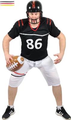 Produktbild von American Football Spieler Kostüm S - XXL, Größe:S