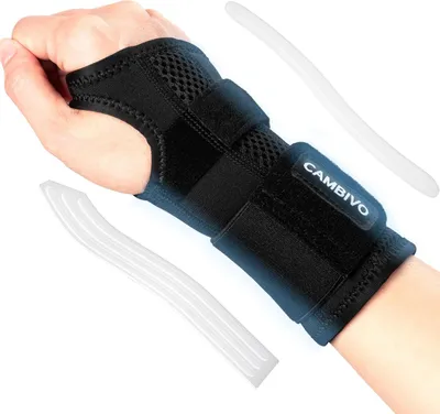 Produktbild von CAMBIVO Handgelenk Bandagen Fitness, Verstellbare Handgelenkstütze mit Metall, Bandage Handgelenk Rechte Linke für Schreiben, Tippen, Gewichtheben, Erledigen von Hausarbeiten