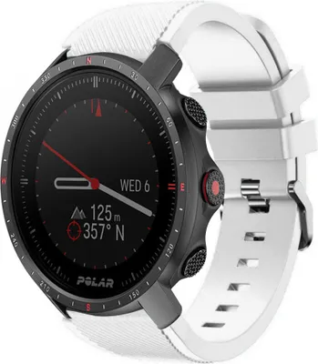 Produktbild von Strap-it Polar Grit X Pro Twill Silikonarmband (Weiß)